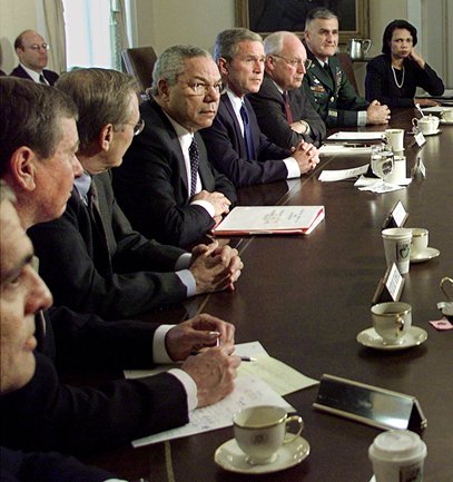 President Bush Meets with National Security Council
