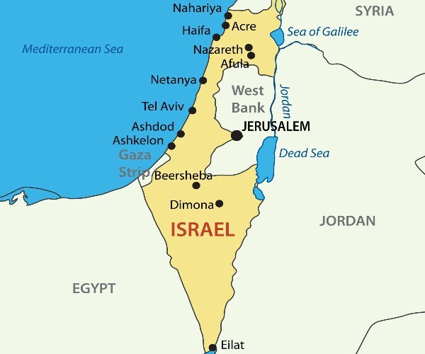 israel and region in mideast
