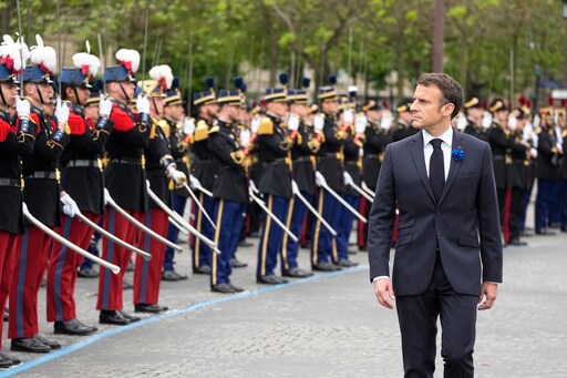 Macron Leads Ceremony Marking End of WWII in Europe