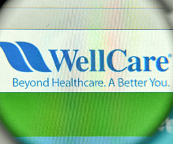 wellcare health plans logo on the website homepage. 