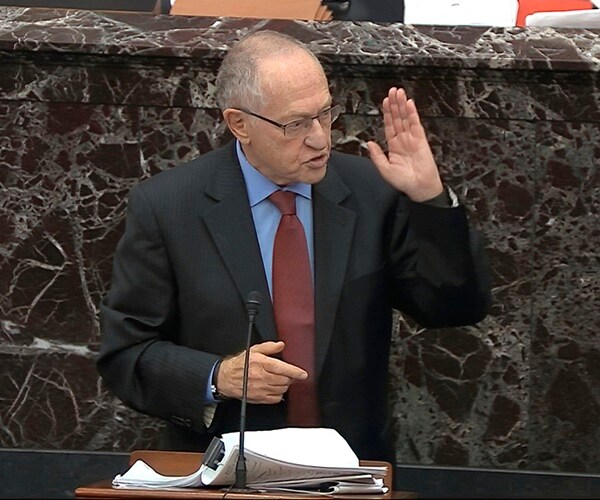 alan dershowitz presents a defense of president trump during the impeachment hearings