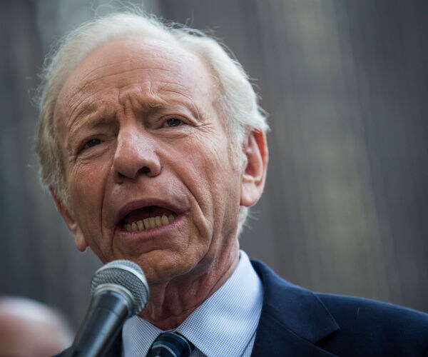 former sen. joe lieberman is shown