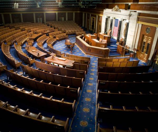the empty house chamber