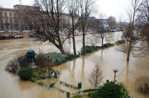 Seine River Overflows Its Banks in Paris