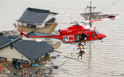 Japan Tackles Rescue, Cleanup from Massive Damage from Rain