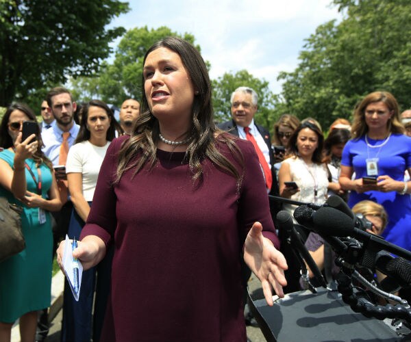 white house press secretary sarah sanders answering questions from reporters
