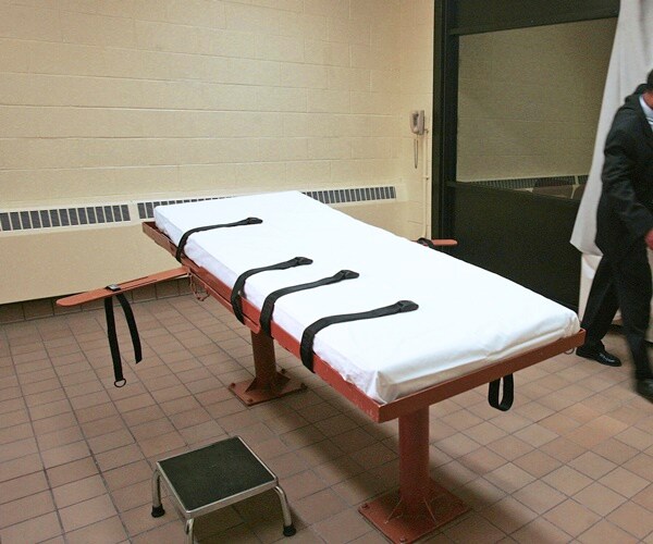 table in an execution room