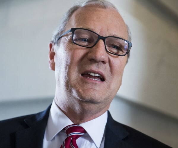 kevin cramer talks with reporters in the capitol 