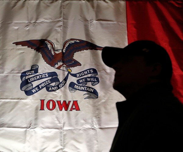 a flag in iowa
