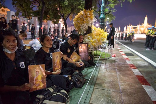 The Latest: Thailand Starts King's Funeral Ceremony