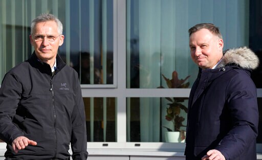 NATO Chief Meets Polish President amid Ukraine Crisis