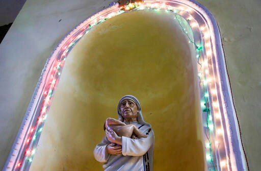 The Latest: Pope Says St. Teresa Shamed World Leaders