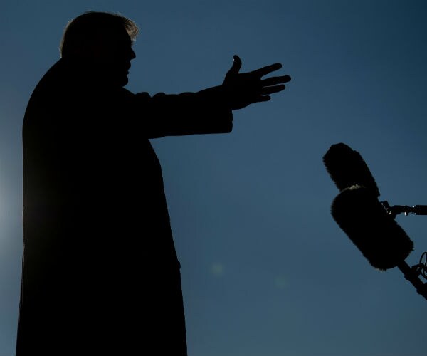 us president donald trump speaks to the media 