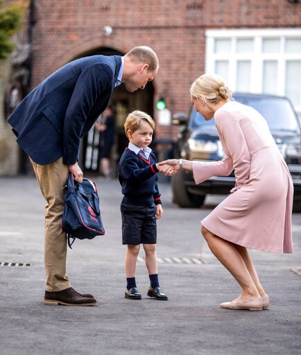 Pregnant Kate Misses Prince George's 1st Day at School