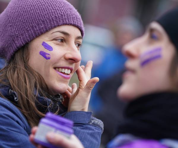 Protests and Celebrations Mark Women's Day, Despite Threats 