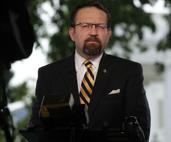 sebastian gorka speaks to reporters