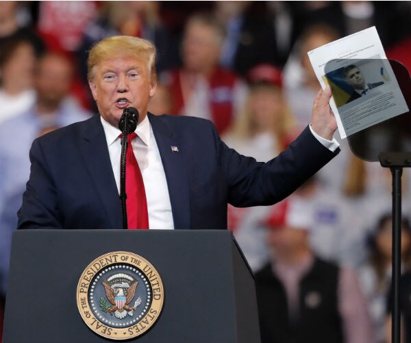 us president donald trump at a campaign rally in louisiana in november