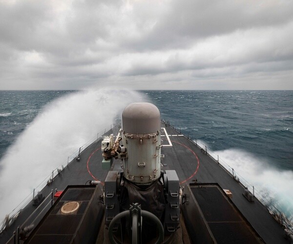 uss john s mccain sails through taiwan straight