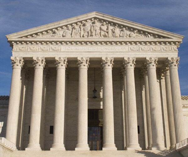 The US Supreme Court is seen in Washington, DC. 