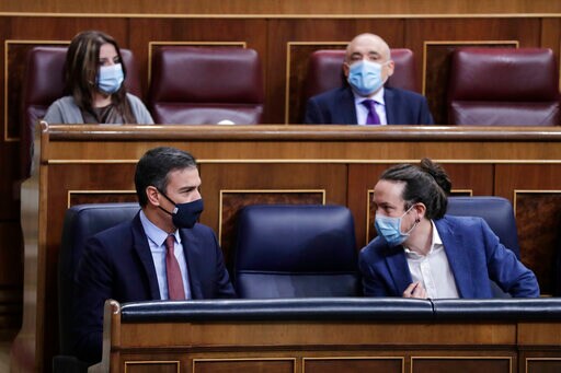 Spain's Parliament Debates No-confidence Vote to Oust Govt