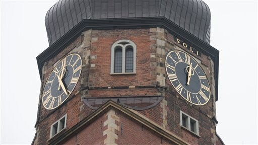 Minute Hand Plunges from Hamburg Church Tower; No One Hurt