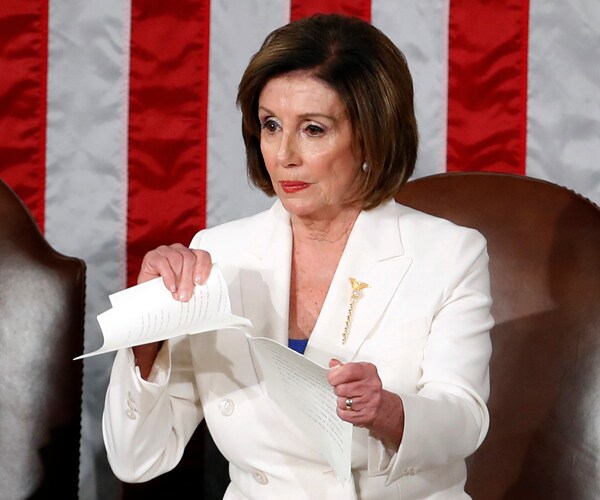 house speaker nancy pelosi tears up her copy of president donald trump's state of the union speech