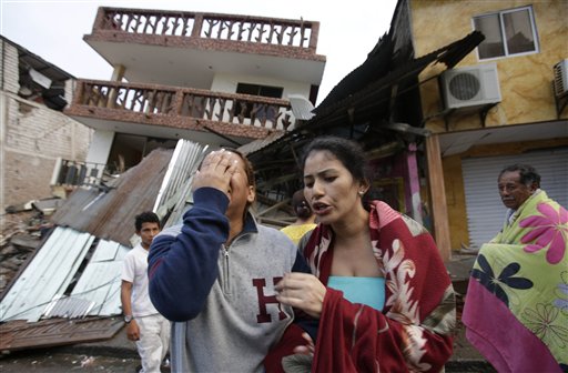 AP PHOTOS: Ecuador's Biggest Quake in Decades Kills over 240