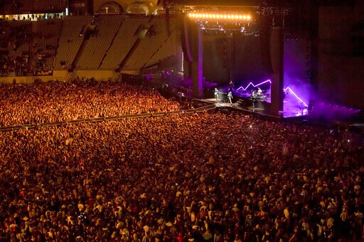 The World Isolates. A New Zealand Band Plays to 50,000 Fans