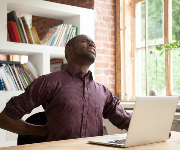 Poor posture causes back soreness