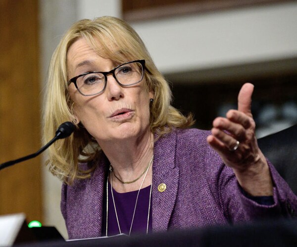 senator maggie hassan speaks during a hearing in 2021