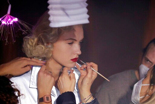 AP PHOTOS: Designer Julien Fournie's Showcase Is a Movie