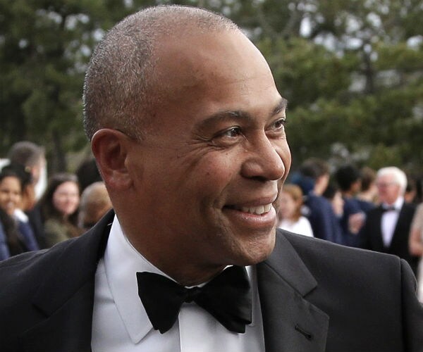 patrick deval is shown in a tux