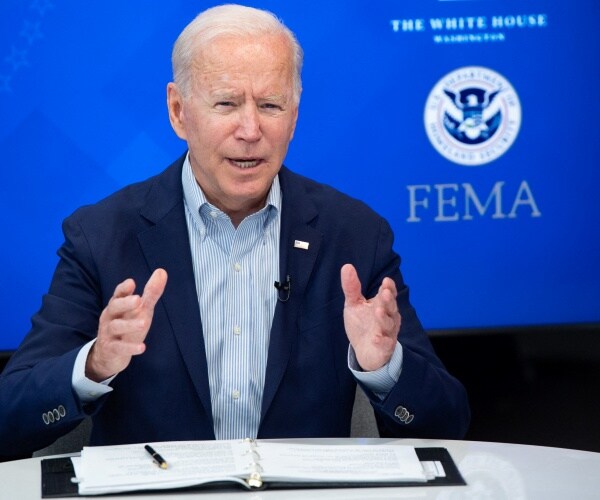 Pictures Show Biden Using 'Cheat Sheets' Again