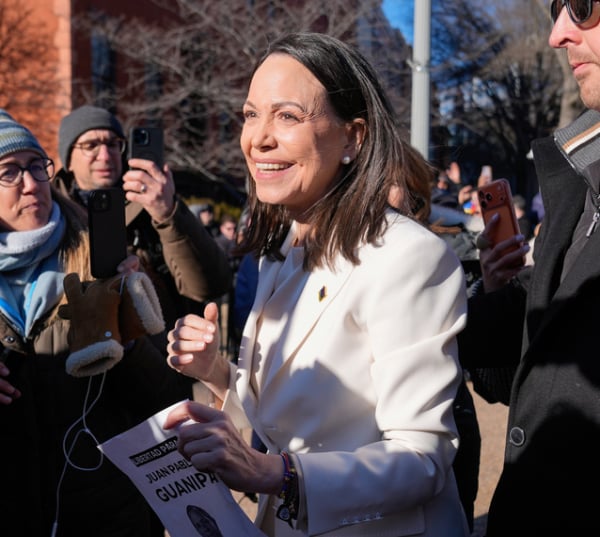 Machado Says She Presented Trump With Her Nobel Peace Prize Medal