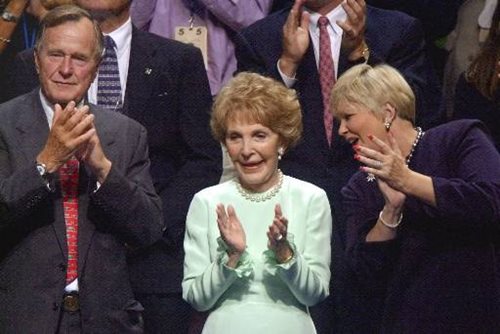 Nancy Reagan Applauds Husband's Legacy