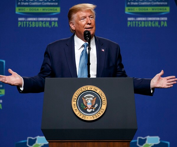 president trump speaks at the shale insight conference