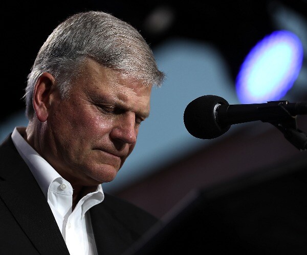 Rev. Franklin Graham Speech Blocked Amid LGBTQ Protest