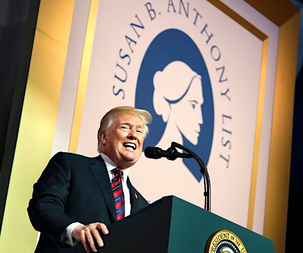President Donald Trump spoke at the 2018 Susan B. Anthony List 11th Annual Campaign for Life Gala