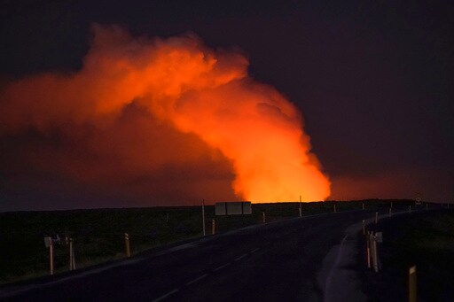 Volcano Erupts in Southwestern Iceland, Sending Lava Flowing toward Nearby Settlement