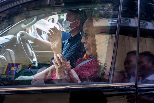 Dalai Lama Returns to Indian Headquarters after Knee Replacement Surgery in the US