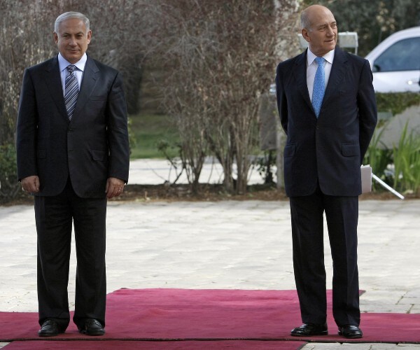 netanyahu and olmert