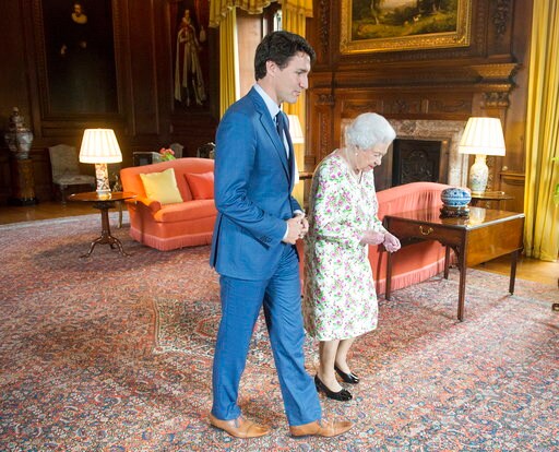 Canada's Trudeau Meets Queen Elizabeth II on Scotland Visit