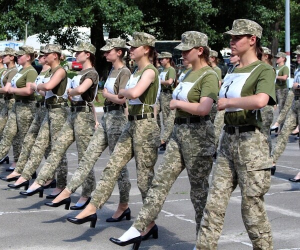 Ukrainian Army Responds to Criticism for Making Female Soldiers March in High Heels