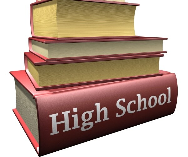 several education books of high school