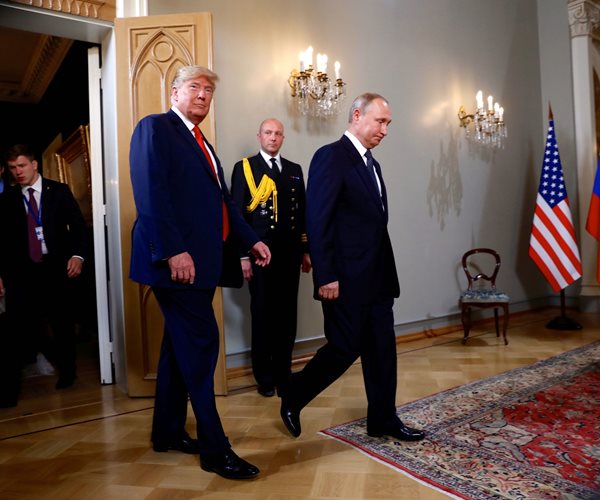 Trump Meets Putin: 'Getting Along With Russia Is a Good Thing'