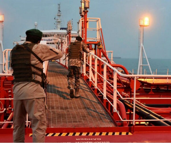 oil tanker in the strait of hormuz 