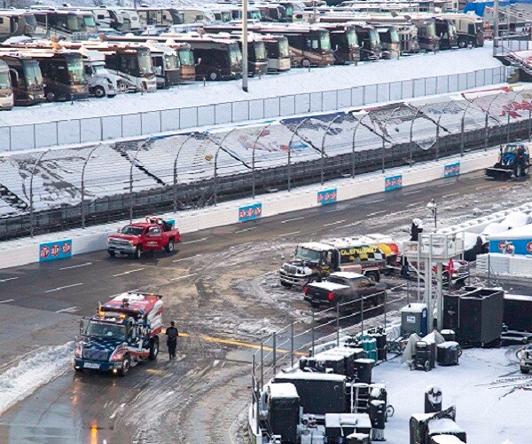 Snow, NASCAR Racing Don't Mix