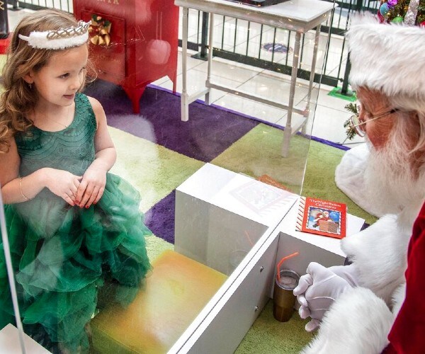 Malls Adapt With Santas Behind Plexiglass: Black Friday Update