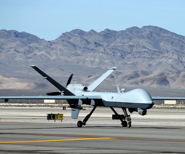 us military drone site on tarmac