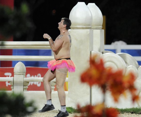 Olympic Streaker Mark Roberts Appears After Speed Skating Event